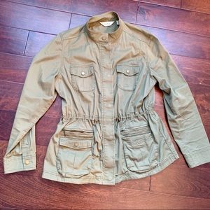 LL Bean olive parka large